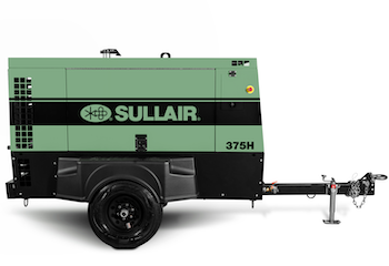 Sullair 375 compressor powered by Perkins