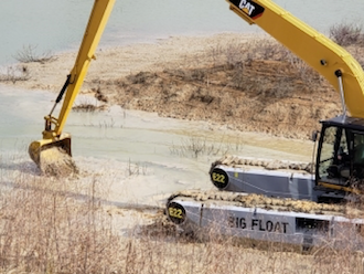 REMU pontoon Big Float undercarriage for excavators