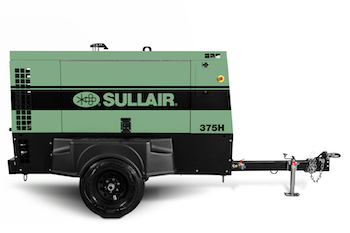 Sullair 375 Series compressor with Perkins engine