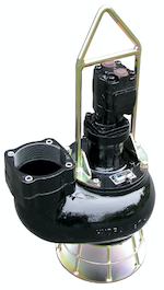 Hydra-Tech S6V 6-inch trash/solids dewatering pump with recessed vortex impeller for sewage bypass