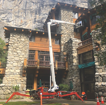 Boom lifts for indoor and outdoor use