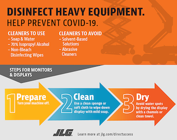 JLG COVID CLEANING TIPS
