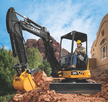 John Deere 35 P-Tier compact excavator