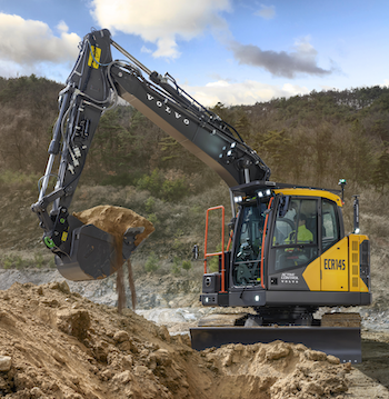 Volvo excavator line