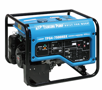 Tsurumi contractor-grade generators