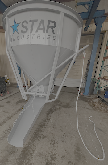 Star Industries concrete bucket attachment