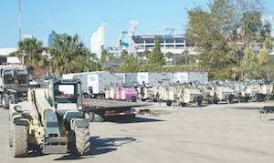 Pinnacle Central's yard just east of EverBank Field