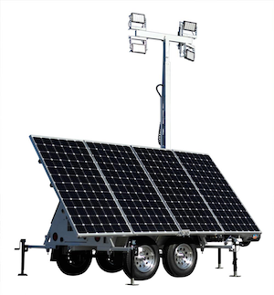 LED light tower relies on telematics