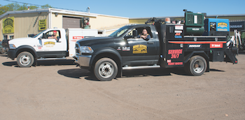 Midway Rentals and Sales' mobile service fleet