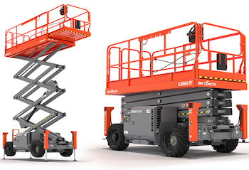 Rough-terrain 40-foot scissor lift