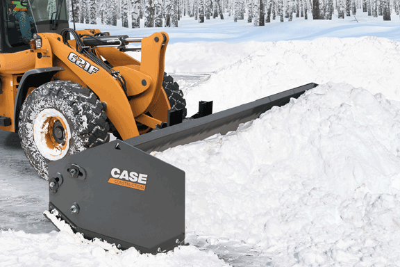 case sectional snow pushers
