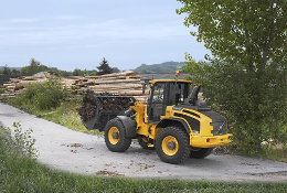 Volvo wheel loaders with optional high-speed transmission
