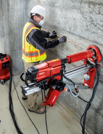 Hilti automated core-drilling system