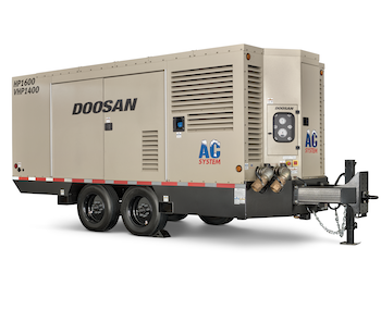 Doosan HP 1600 portable air compressor