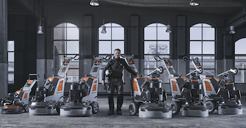 Husqvarna optimized line of floor grinders