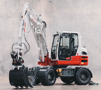 Takeuchi TB395W wheeled excavator