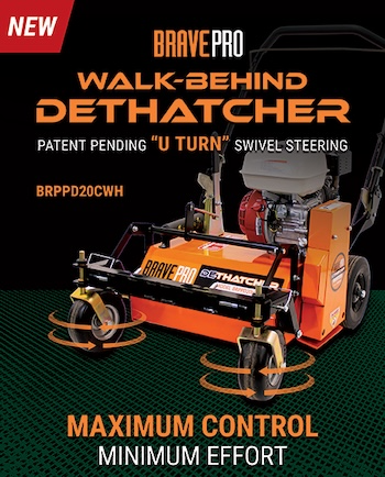 BravePro U-Turn dethatcher