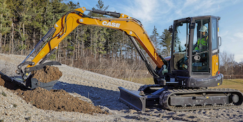 Case CX50D mini excavator