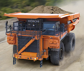 Hitachi EX4000AC-5 electric dump truck