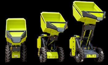 Brock Ecovolve electric dumpers