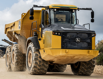 John Deere autonomous articulated dump truck