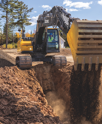 John Deere P-Trie mid-sized excavators