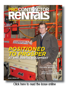 Pro Contractor Rentals magazine January February 2020 issue