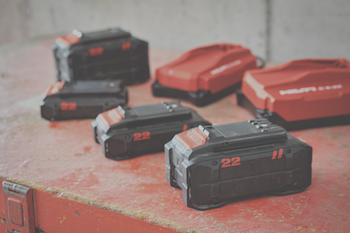 HILTI NURON BATTERY PACKS AND CHARGERS