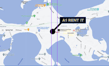 A1 Rent It map