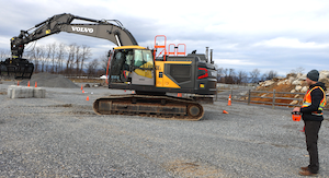 Volvo remote control for excavators