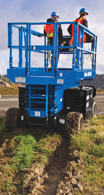 Genie rough-terrain scissor lift