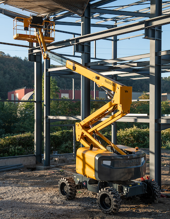 Haulotte rough-terrain boom lift