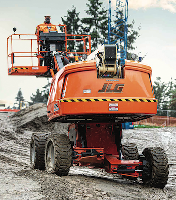 JLG rough-terrain boom lift