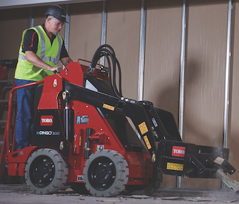 Toro eDingo floor scraper attachment