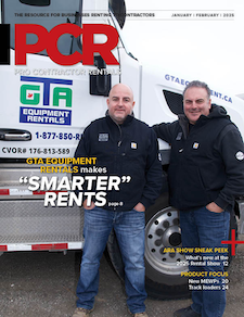 January - February 2025 issue of Pro Contractor Rentals magazine