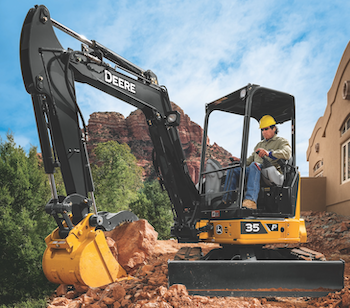 John Deere 35 P-Tier mini excavator