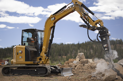 Cat mini excavator