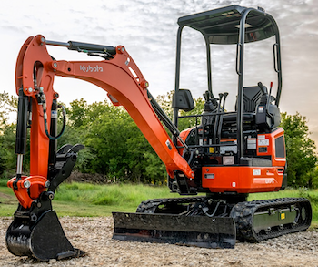 Kubota U17-5 zero tailswing compact excavator