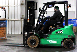 Hangcha Li-ion-powered forklift