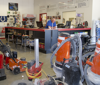 Hoosier Tool Rental showroom