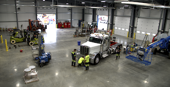 Skyworks LLC maintenance shop in Cincinnati, Ojio.