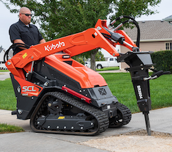 Kubota/LandPride hammer breaker attachment