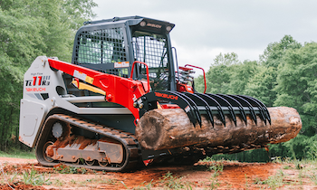 Takeuchi grapple bucket attachment