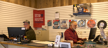 Daryl Kendrick and Randy Hauder, Bloomfield Rent-All