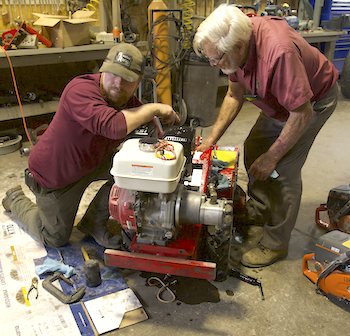 Les Boeckner and Jim Smith, Bloomfield Rent-All