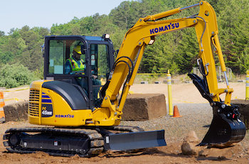 Komatsu PC45MR-5 compact excavator
