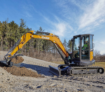 Case CX50 mini excavator