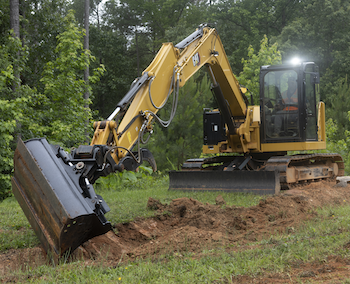 Cat 308 CR fixed boom excavator
