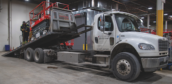 RP Rents delivers aerial equipment three shoifts a day.