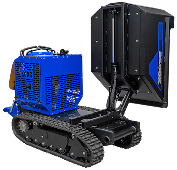 Bluebiird Turf 2500X stand-on tracked power buggy